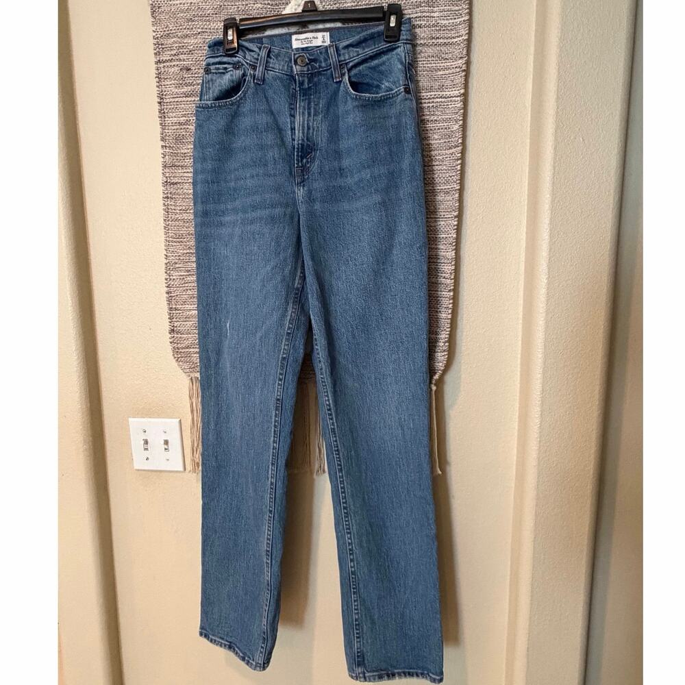 Abercrombie & Fitch Curve Love 90s Straight Jeans 27/4 Ultra High Rise